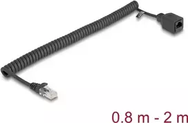 Tinklo kabelis DeLOCK 90670 RJ-45 Cat5e 2 m Juodas