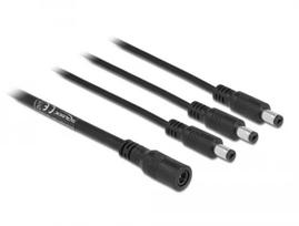 DC šakotuvas DeLOCK 83021 5.5 x 2.1 mm 1 x moteriška į 3 x vyriški