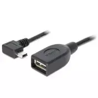 Delock USB 2.0 Mini-USB B kampuotas į USB-A lizdą OTG kabelis, 0,5 m