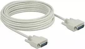 Serijinis kabelis DeLOCK 85979, Sub-D15, 10 m, smėlio spalvos
