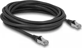 DeLOCK RJ45 Cat.6A S/FTP tinklo kabelis 5 m juodas