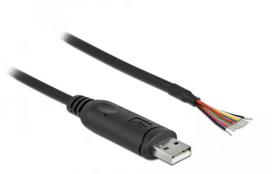 Adapterinis laidas USB 2.0 Type-A į Serial RS-232 DeLOCK 90415