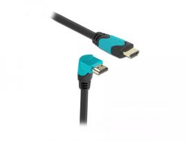 HDMI kabelis DeLOCK 86992 2 m HDMI A tipas standartinis juodas mėlynas