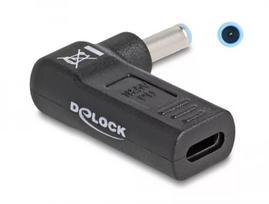 DeLOCK adapteris USB Type-C moteriškas į HP 4,5 x 3,0 mm vyriškas 90° kampu