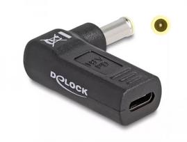DeLOCK Adapter USB Type-C moteriška į Samsung 5,5 x 3,0 mm vyrišką 90° kampu
