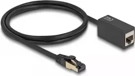DeLOCK tinklo ilginimo kabelis RJ45 kištukas į RJ45 lizdą Cat.8.1 S/FTP 1 m juodas