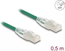 DeLOCK RJ45 Cat.6A tinklo kabelis 0,5 m žalias