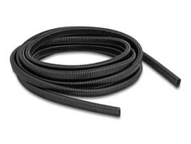 DELOCK plastikinis lankstus ovalus kabelių apsauginis gofruotas vamzdelis 13,6 x 6,3 mm, 5 m, juodas