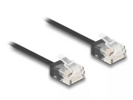 Tinklo kabelis DeLOCK RJ45 Cat.6 UTP Ultra Slim 2m Juodas