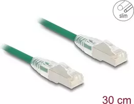 DeLOCK RJ45 Cat.6A kištukas-kištukas 0,3 m žalias tinklo kabelis