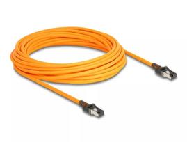 Tinklo kabelis DeLOCK RJ45 Cat.6A 10 m oranžinis su savaiminiu žymėjimu