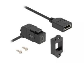 DeLOCK 67155 lyties keitiklis Mini DisplayPort į DisplayPort juodas 0,3 m