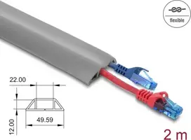 Kabelių mova DELOCK 20767 PVC Pilka 1 vnt