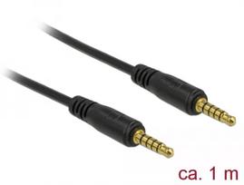 Garso kabelis DeLOCK 85696 1 m 3,5 mm Juodas