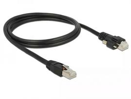 DeLOCK 85667 RJ-45 Cat6 1m juodas tinklo kabelis
