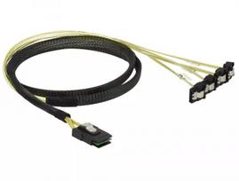 Vidinis kabelis DeLOCK 85687 1 m Mini SAS SFF-8087 į 4 SATA