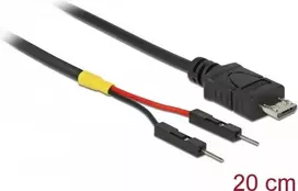 USB laidas DeLOCK 85407 Mini-USB B 0,2 m juodas