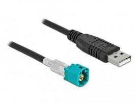 Kabelis HSD Z kištukas į USB 2.0 Type-A kištuką 1 m DeLOCK