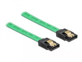SATA laidas DeLOCK 82069 0,5 m SATA 7 kontaktų žalias