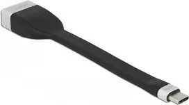 DeLOCK 86731 USB Type-C į DisplayPort plokščias juostinis kabelis, 4K 60 Hz, 13,5 cm
