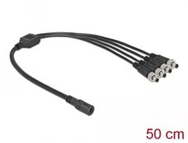 Kabelio skirstytuvas DeLOCK 86588 5,5 x 2,1 mm 1x lizdas į 4x kištukai prisukami