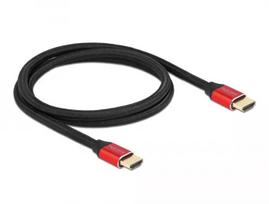 HDMI kabelis DeLOCK Ultra High Speed 48Gbps 8K 60 Hz raudonas 1 m