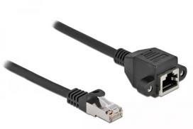 DeLOCK 87003 Cat.6A tinklo ilginimo laidas 3 m juodas