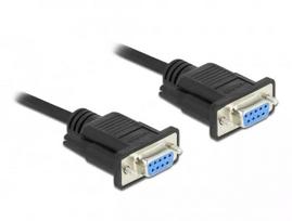 Serijinis kabelis DeLOCK 87783, juodas, 10 m, DB-9
