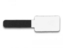 DeLOCK Mini kabliukų ir kilpelių kabelių laikiklis 90mm x 24mm lipnus 10 vienetų juodas