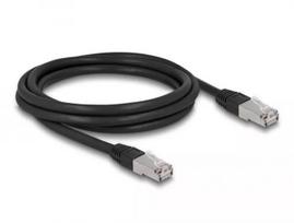 Tinklo kabelis DeLOCK RJ45 Cat.6A 2m juodas