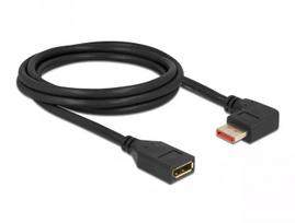 DisplayPort ilginimo kabelis DeLOCK 87078 2m 8K 60Hz stačiu kampu