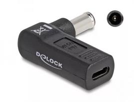 DeLOCK adapteris USB Type-C lizdas į Sony 6,0 x 4,3 mm kištuką 90° kampu