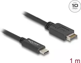 DeLOCK USB laidas USB Type-E Key A 20 kontaktų kištukas į USB Type-C kištuką 1 m