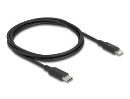 Laidas DELOCK USB-C į Lightning plonas 1 m, Lightning ↔ USB-C, 9 V 3 A, 3,3 mm, MFi