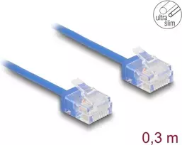 DeLOCK RJ45 Cat.6 UTP tinklo kabelis 0,3 m mėlynas