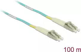 Tinklo kabelis Delock LC Duplex Multimode OM3 100m Juodas