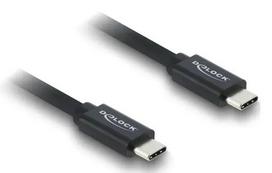 USB-C į USB-C koaksialinis kabelis DELOCK USB4 Gen 3x2 40Gbps USB PD 3.1 240 W 1 m