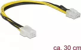 Vidinis maitinimo laidas DeLOCK 85535 0,3 m PCI-E 6 kontaktų į 8 kontaktų