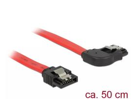 SATA laidas DeLOCK 83969 0,5 m SATA 7 kontaktų juodas raudonas