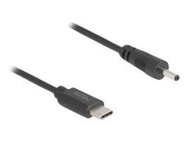 DeLOCK 85403 maitinimo laidas USB C – DC, juodas, 0,27 m