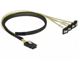 Vidinis maitinimo kabelis DeLOCK 85686 0,5 m Mini SAS SFF-8087 į 4 SATA