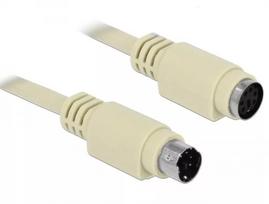 PS/2 ilginimo kabelis DeLOCK 85805 1,8 m 6-pin Mini-DIN smėlio spalvos