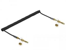 Garso kabelis DELOCK 85838 — 3,5 mm kištukas į 3,5 mm kištuką, 3 m, paauksuoti kontaktai, 28 AWG, juodas