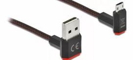 USB laidas DeLOCK EASY-USB 2.0 Type-A į Micro-B 0,2 m juodas