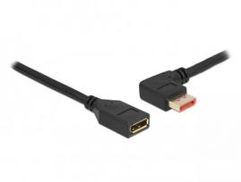 DisplayPort ilginimo laidas DeLOCK 87073 1m 90° kairėn lenktas