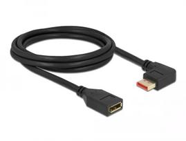 DisplayPort prailginimo kabelis DeLOCK 87075 2m 90° kairysis kampinis
