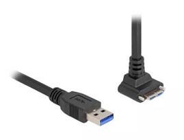 USB laidas DeLOCK 80483 Type-A kištukas į Micro-B kištuką 1 m 5Gbps juodas