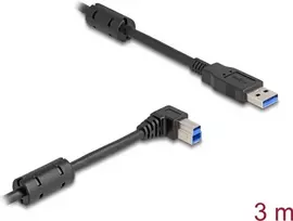 DeLOCK USB kabelis Type-A kištukas į Type-B kištuką 90° kampu 3 m