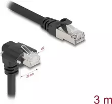 DeLOCK tinklo kabelis juodas 3 m Cat6 SF/UTP RJ-45