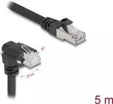 DeLOCK tinklo kabelis juodas 5 m Cat6 SF/UTP RJ-45